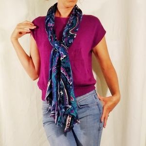 Jones New York Bold Paisley Long Scarf